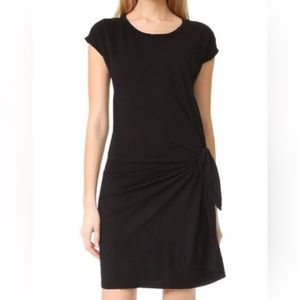 Velvet Black tie waist dress